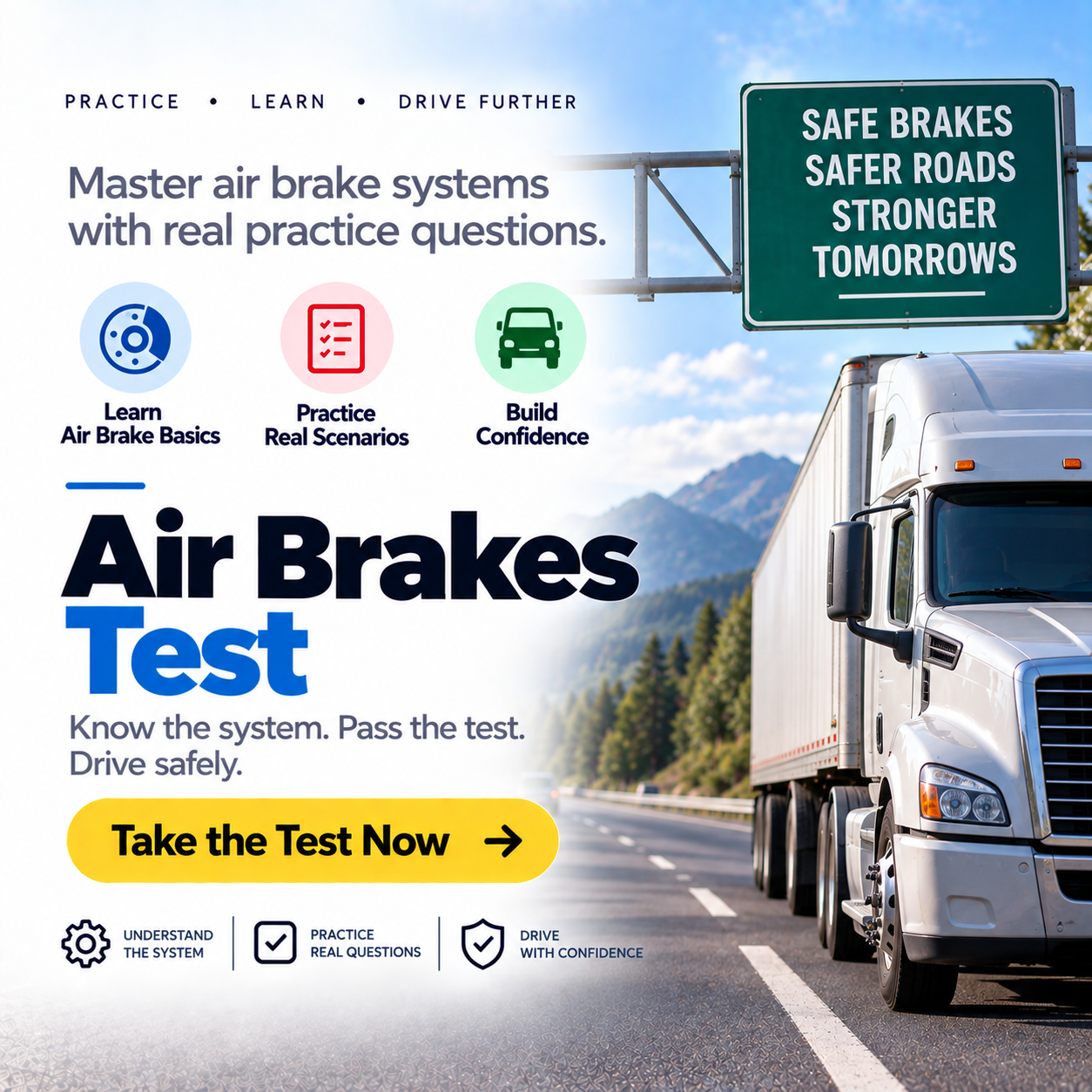 Alabama Air Brakes Test – 20 Questions with Answers