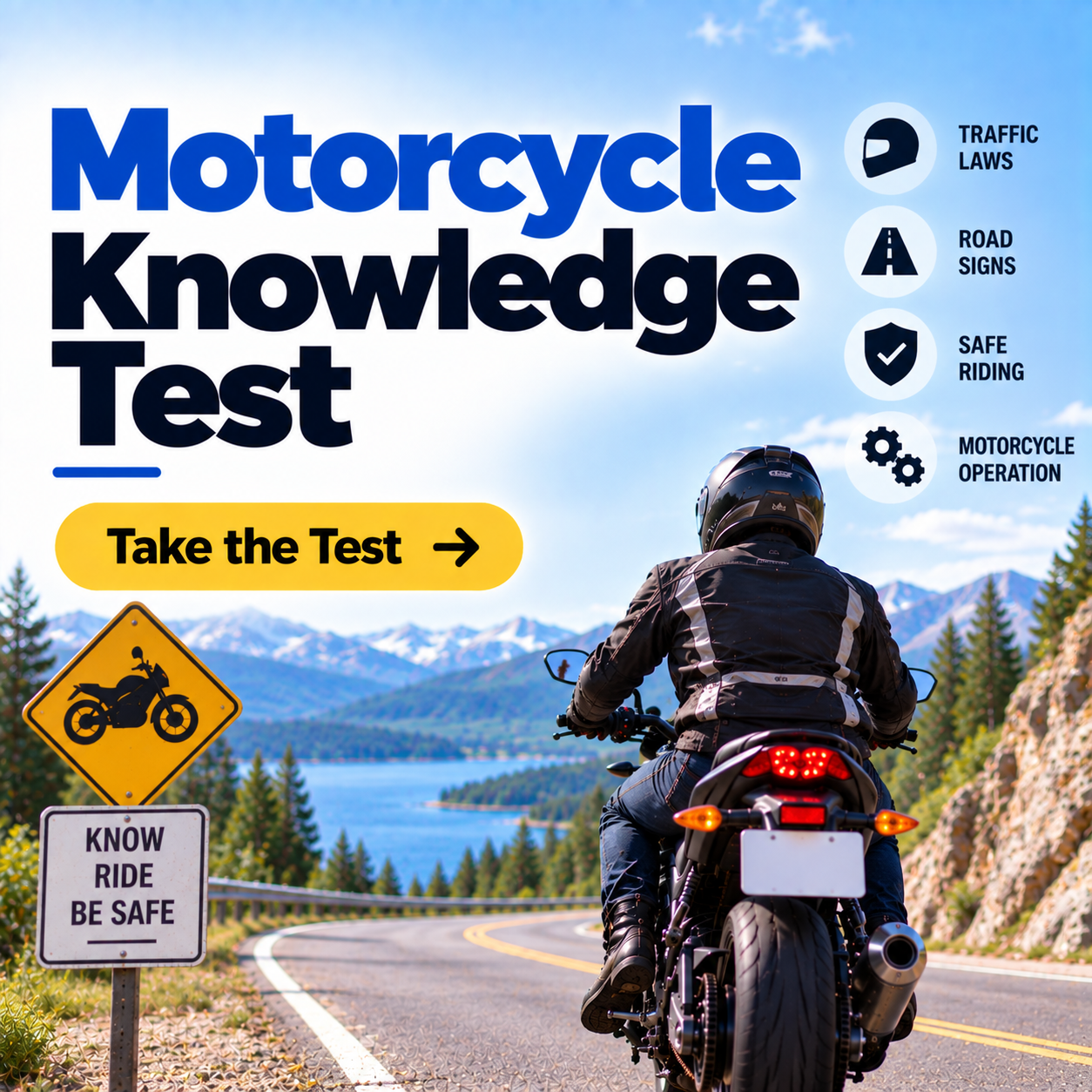 Alabama Motorcycle Knowledge Test – 20 Questions with Answers
