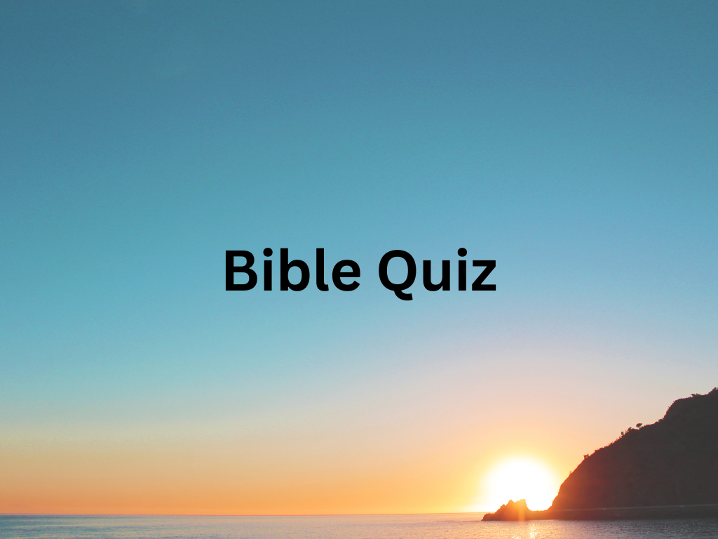 Bible Quiz – 20 General Knowledge Questions