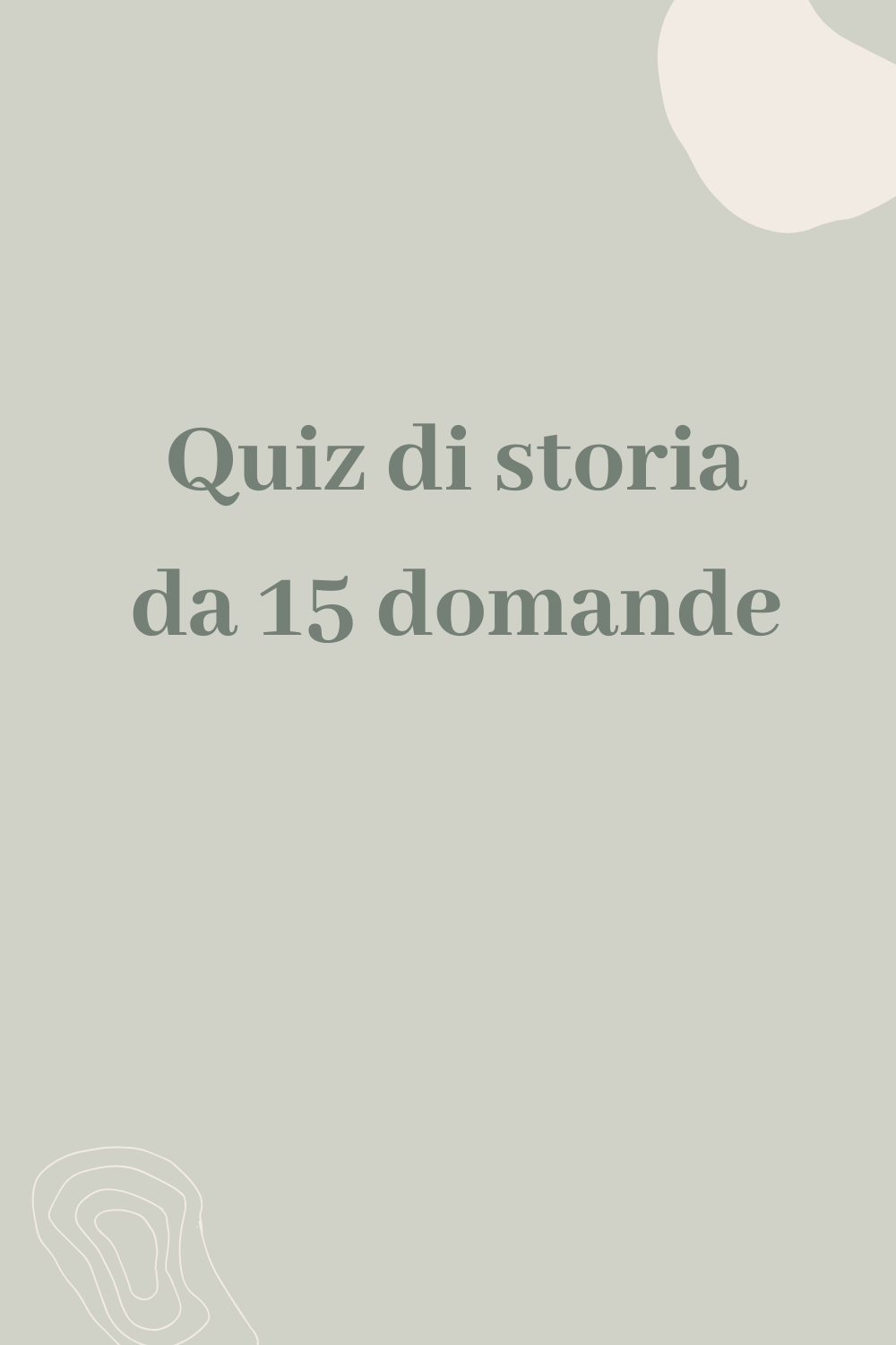 Quiz di storia da 15 domande
