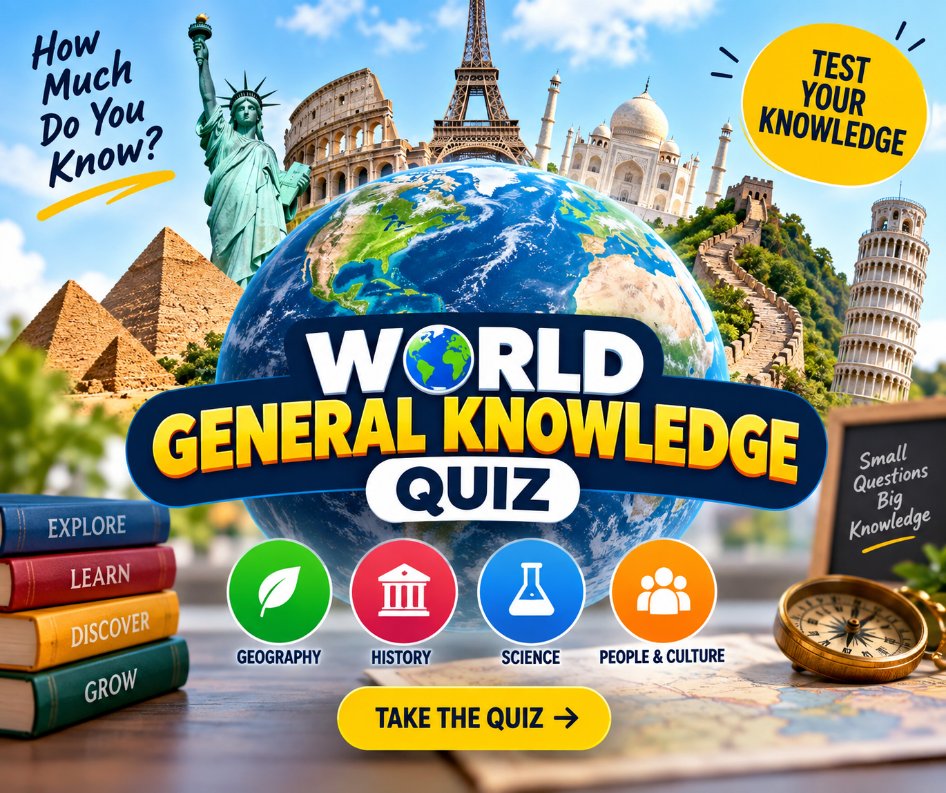 World General Knowledge Quiz – 20 Questions with Answers
