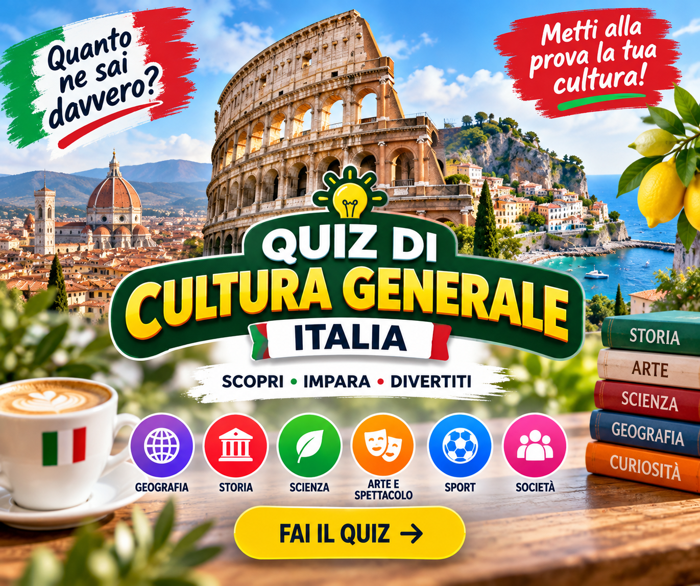 Quiz di Cultura Generale Mondiale – 20 Domande con Risposte