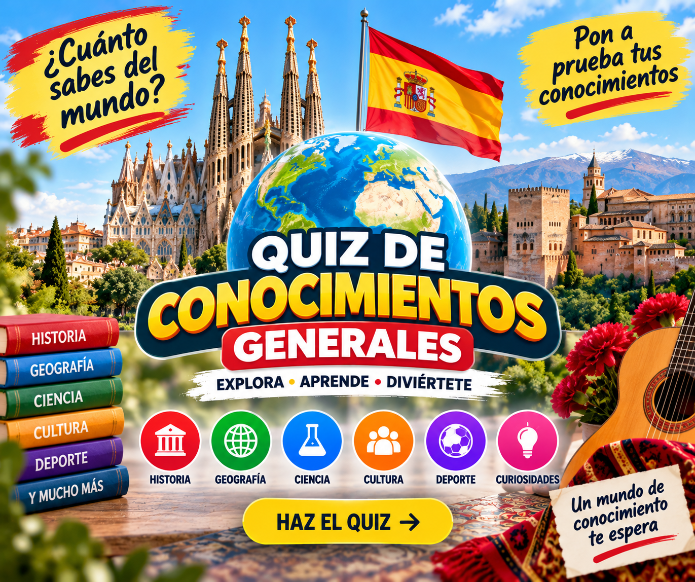 Quiz de Conocimientos Generales del Mundo 1 – 20 Preguntas