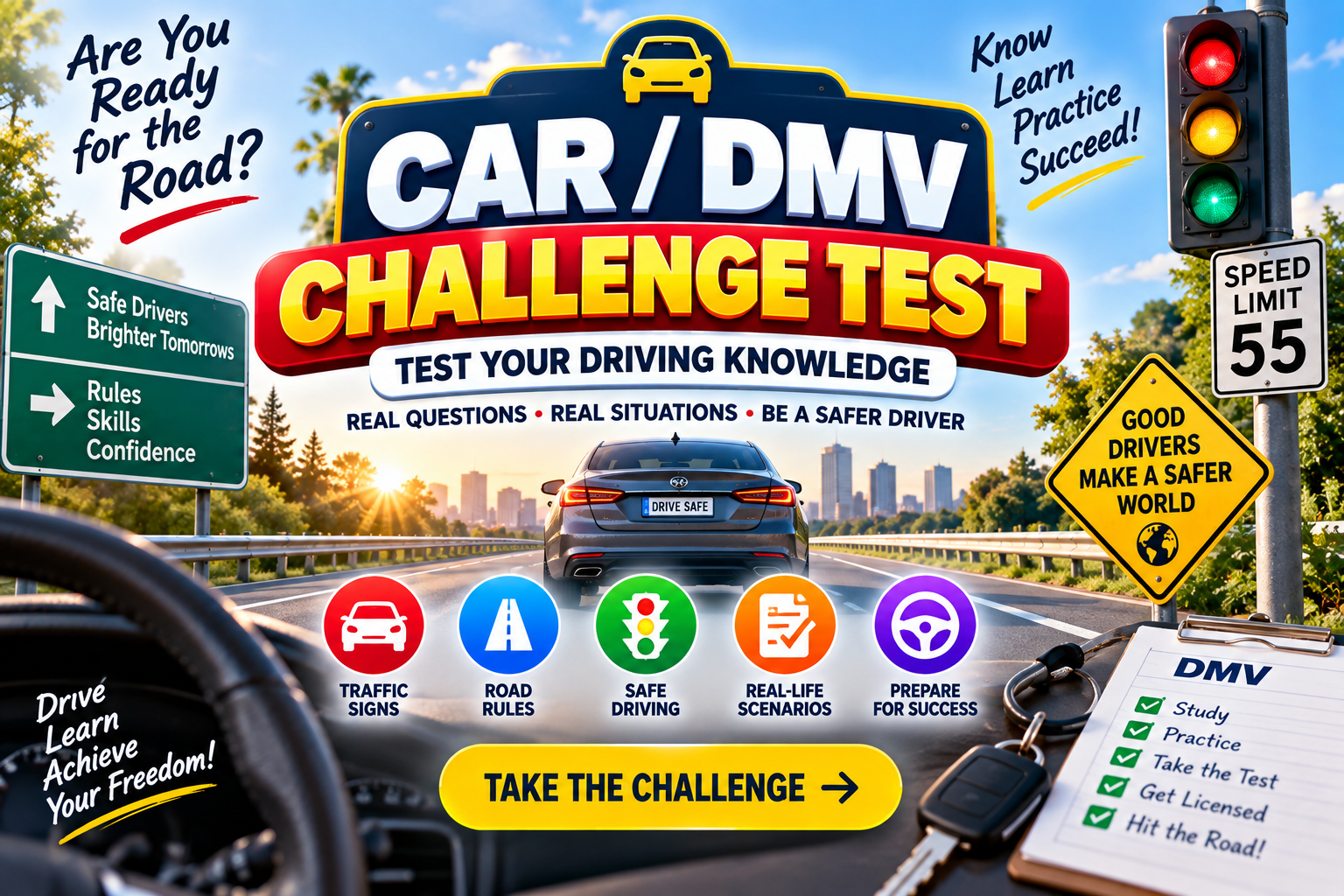 Challenge Test for Alabama – Car / DMV - Test 2