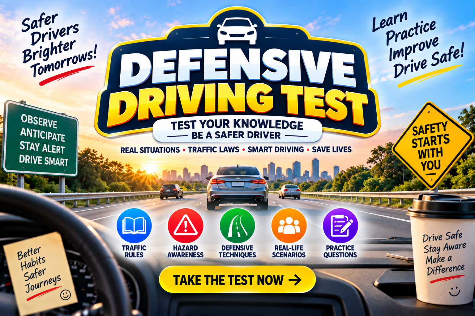 Alabama Defensive Driving Test – 20 Questions with Answers