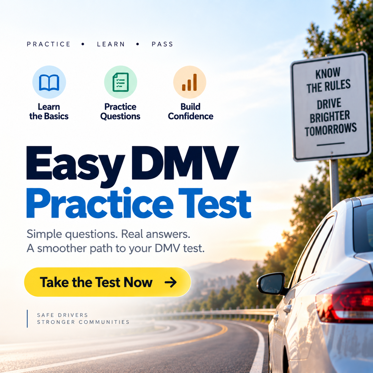 Alabama Easy DMV Practice Test – 20 Questions with Answers