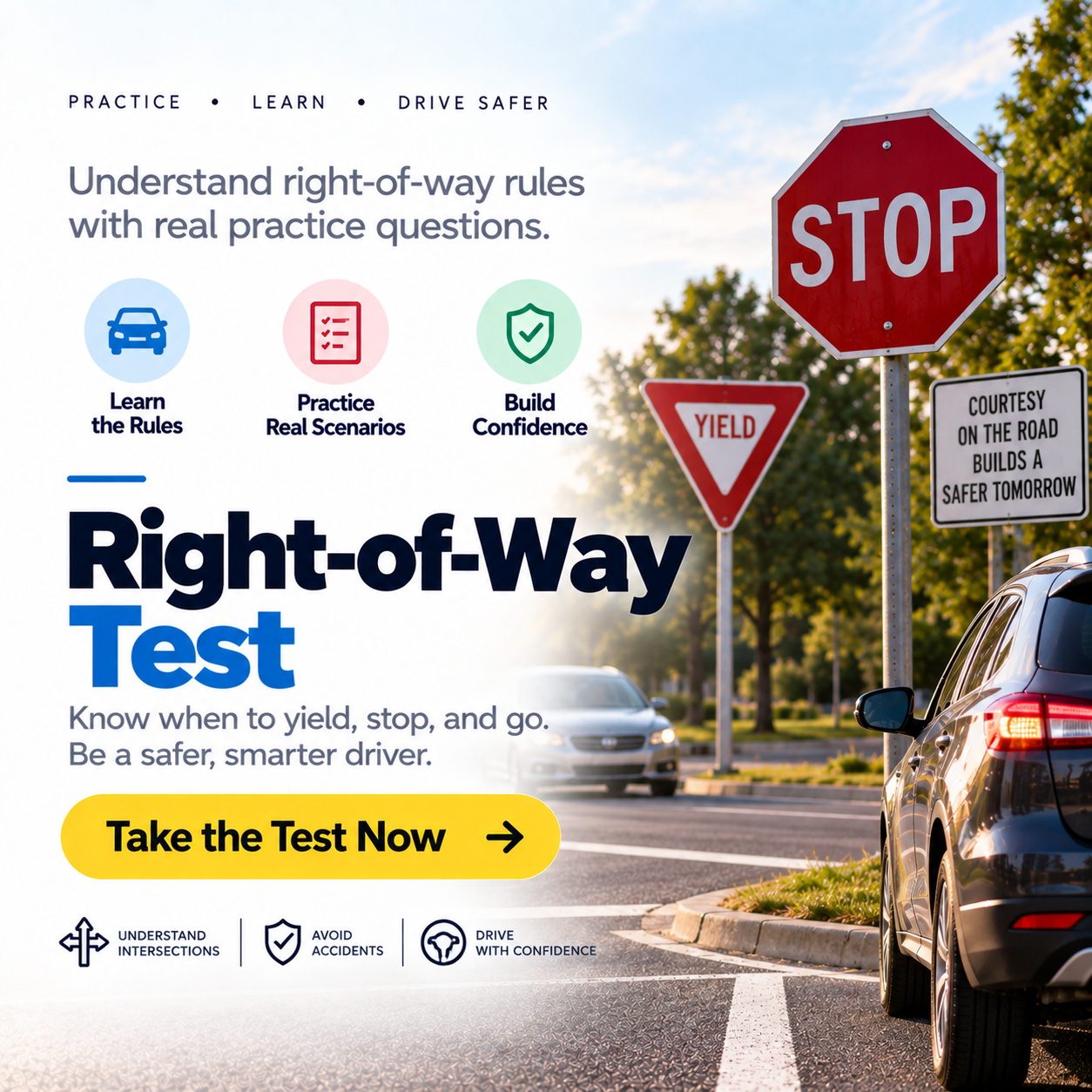 Alabama Right-of-Way Test – 20 Questions with Answers