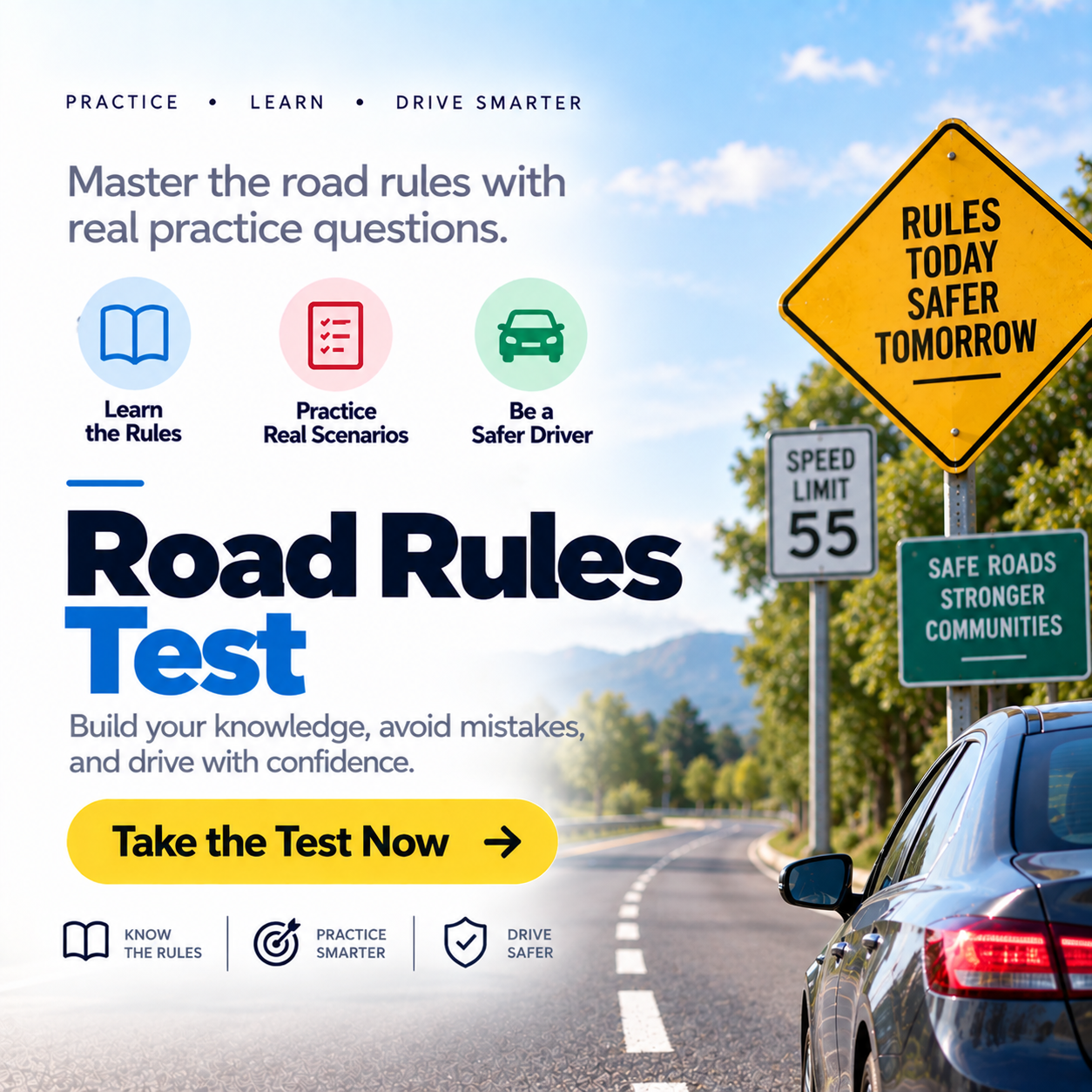 Alabama Road Rules Test – 20 Questions with Answers